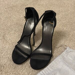 Stuart Weitzman Nudist Heel Black 8